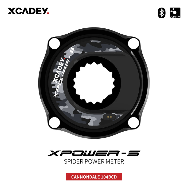 Sensor de Potência XCADEY XPOWER-S instalação nas coroas p/ Cannondale com BCD 104 e BCD 110