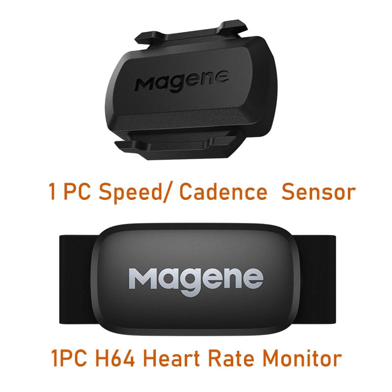 Cinta de frequência cardíaca Magene h64 + Sensor de cadência/velocidade Magene