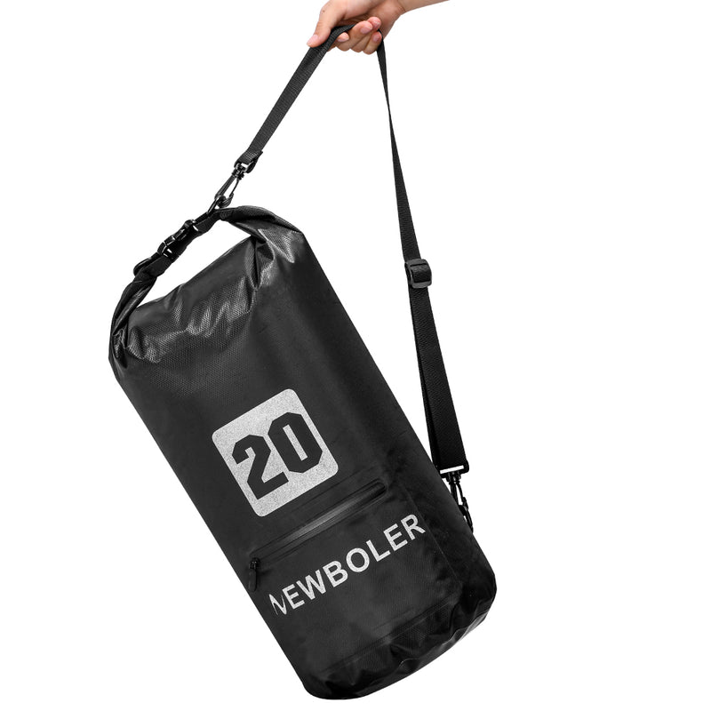 Kit Bolsa NEWBOLER 20L + Bolsa NEWBOLER 3L + Naylon de amarração da bolsa no guidão da bicicleta à prova d'água