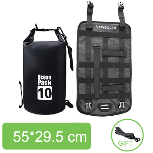 Kit 2 Peças - 1 Bolsa NEWBOLER 10L + Naylon de amarração da bolsa no guidão da bicicleta à prova d'água