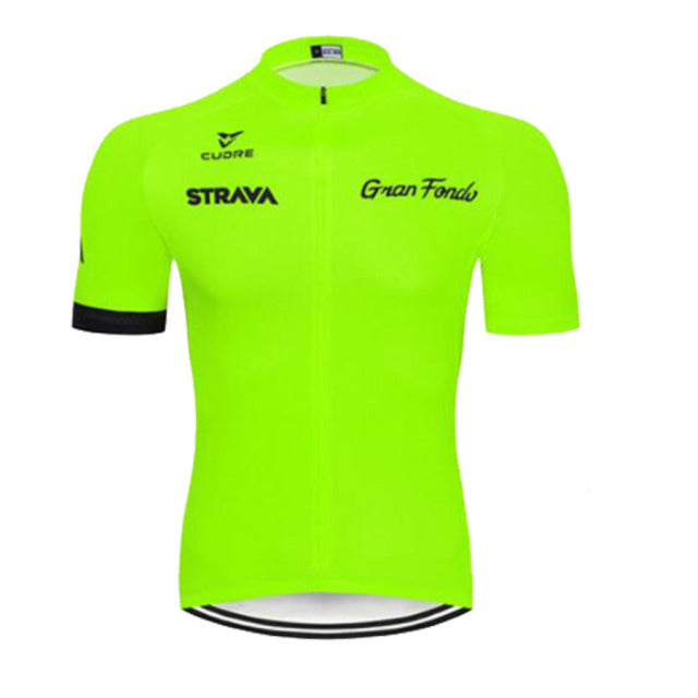 Conjunto de ciclismo STRAVA (Bretelle + Camisa) para MTB/SPEED com GEL 20D