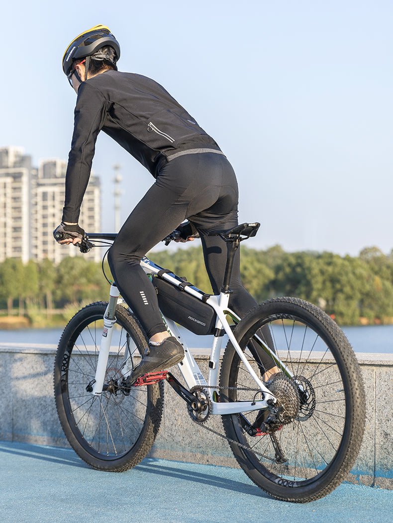 Bolsas de bicicleta para ciclismo ROCKBROS (Alforge). Armação frontal com tubo superior à prova d'água p/ MTB