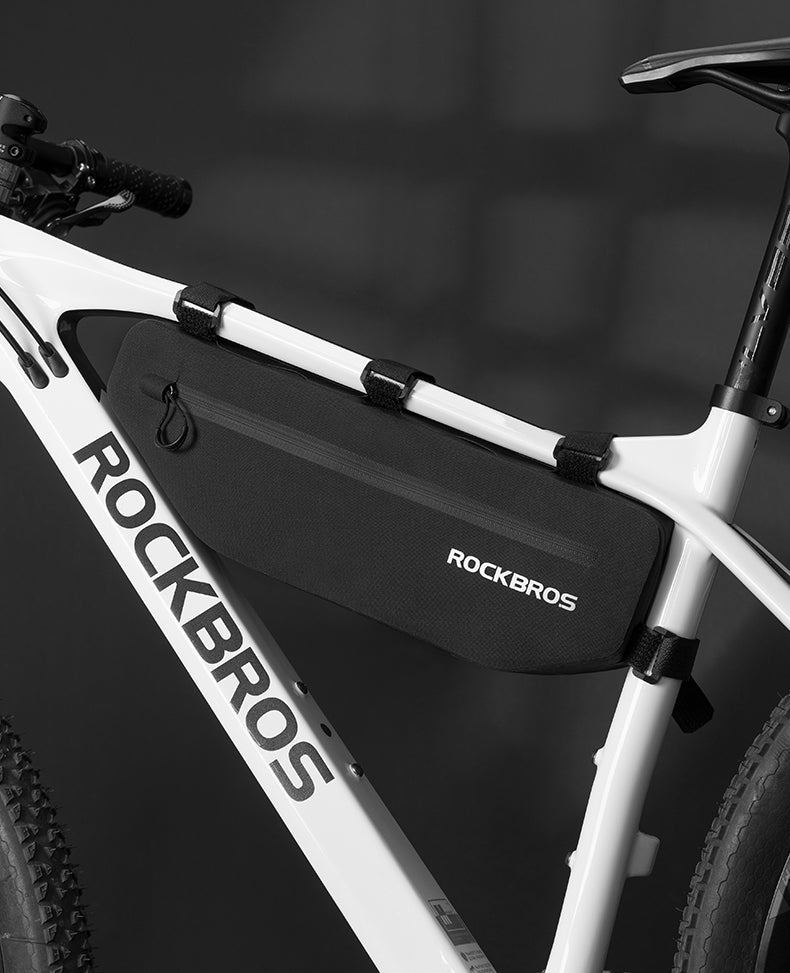 Bolsas de bicicleta para ciclismo ROCKBROS (Alforge). Armação frontal com tubo superior à prova d'água p/ MTB