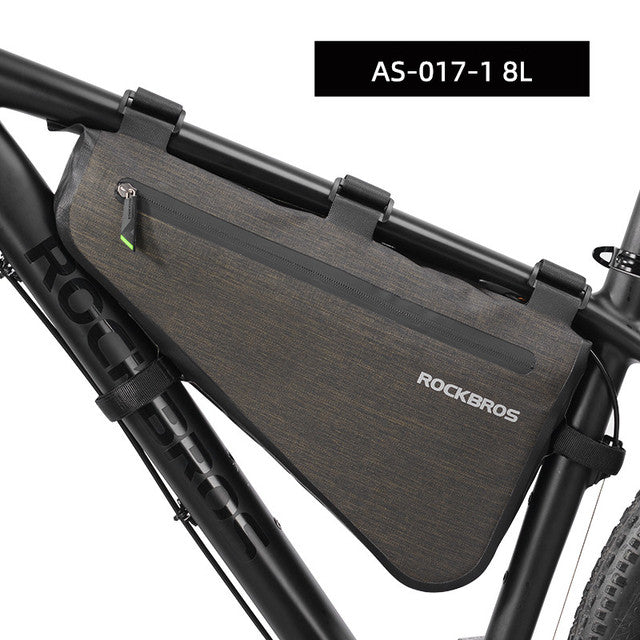 Bolsas de bicicleta para ciclismo ROCKBROS (Alforge). Armação frontal com tubo superior à prova d'água p/ MTB