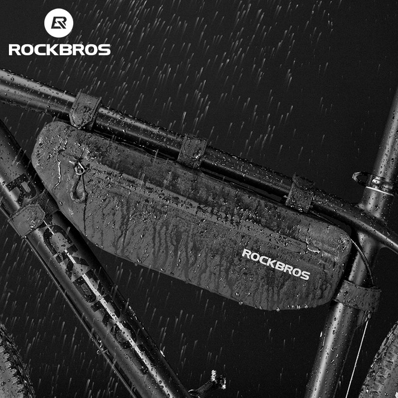 Bolsas de bicicleta para ciclismo ROCKBROS (Alforge). Armação frontal com tubo superior à prova d'água p/ MTB