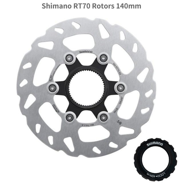 Disco de freio SHIMANO RT70 SM RT70 (140mm/160mm/203mm) para BR-R7070  e BR-R8070 modelo CENTER LOCK