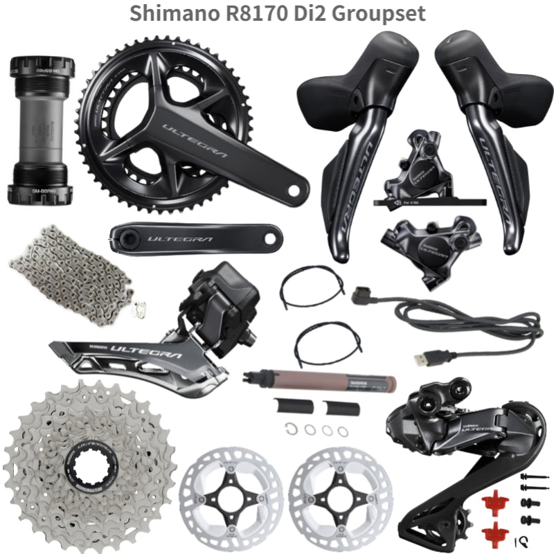 Grupo Shimano Ultegra Di2 R8170 2x12 Velocidades (Groupset  Road Disc Brake)